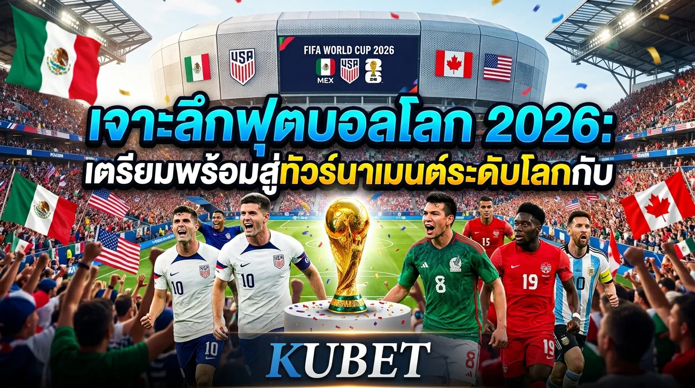 เจาะลึกฟุตบอลโลก 2026: เตรียมพร้อมสู่ทัวร์นาเมนต์ระดับโลกกับ KUBET